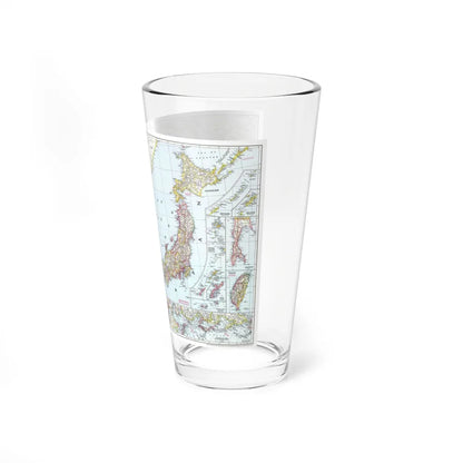 Japan and Korea (1945) (Map) Pint Glass 16oz-Go Mug Yourself