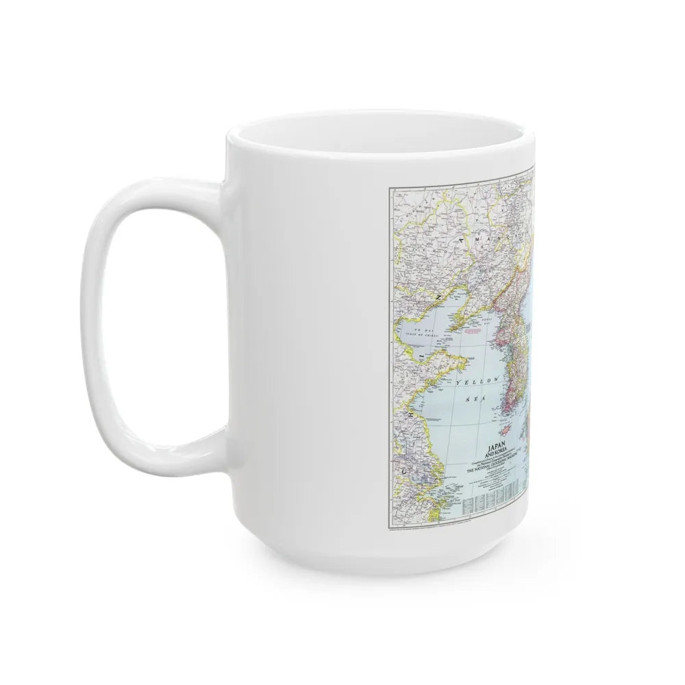 Japan and Korea (1945) (Map) White Coffee Mug-Go Mug Yourself