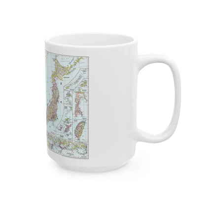 Japan and Korea (1945) (Map) White Coffee Mug - Go Mug Yourself