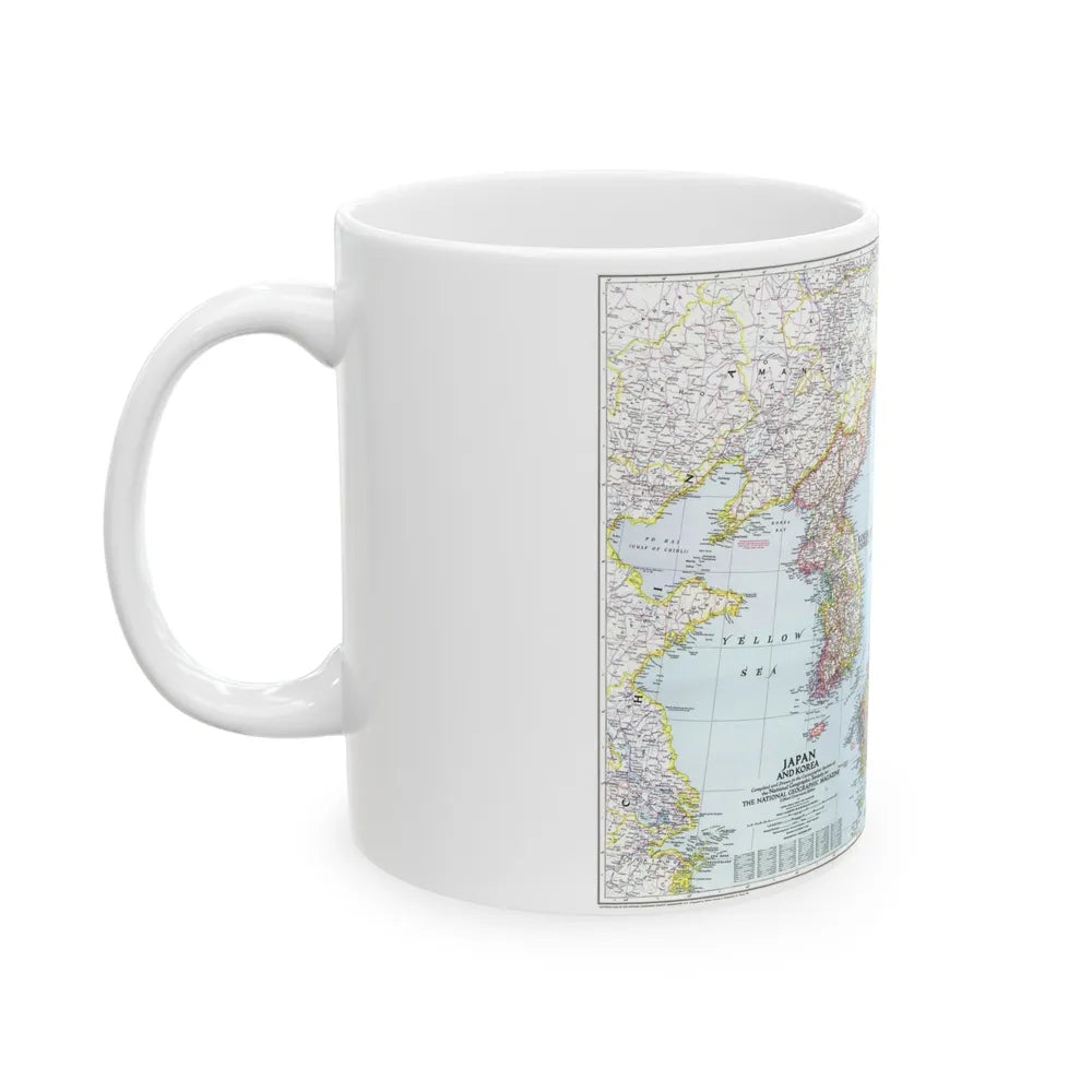 Japan and Korea (1945) (Map) White Coffee Mug-Go Mug Yourself