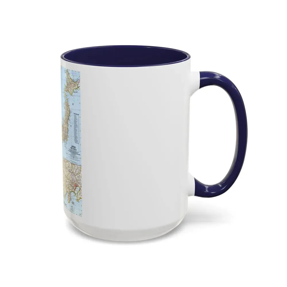 Japan and Korea (1960) (Map) Accent Coffee Mug - Go Mug Yourself