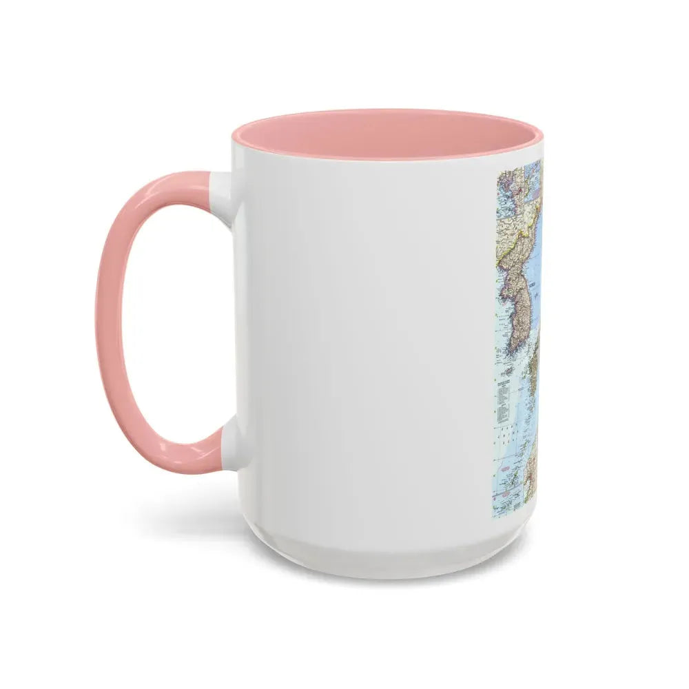 Japan and Korea (1960) (Map) Accent Coffee Mug - Go Mug Yourself