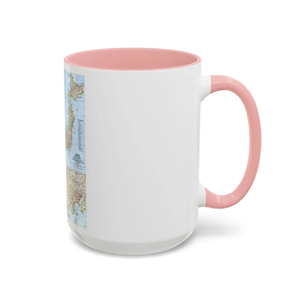 Japan and Korea (1960) (Map) Accent Coffee Mug - Go Mug Yourself