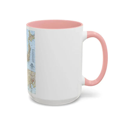 Japan and Korea (1960) (Map) Accent Coffee Mug - Go Mug Yourself