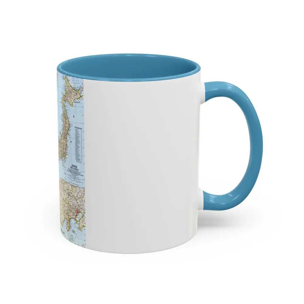 Japan and Korea (1960) (Map) Accent Coffee Mug - Go Mug Yourself