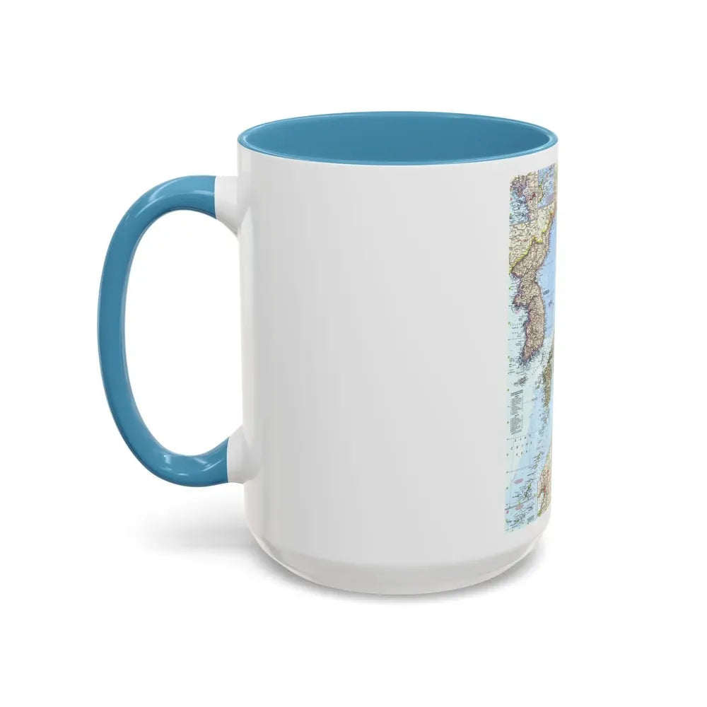 Japan and Korea (1960) (Map) Accent Coffee Mug - Go Mug Yourself