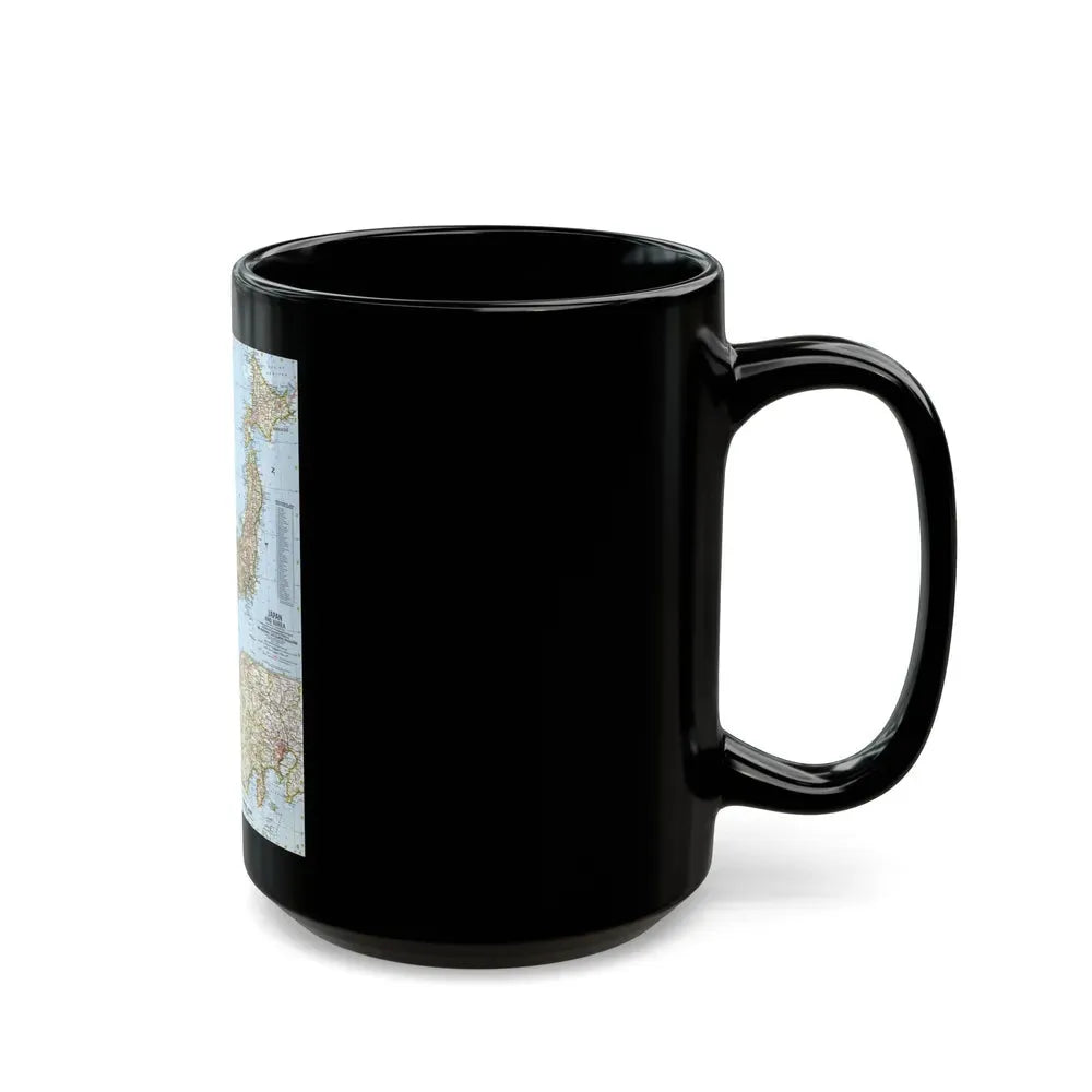 Japan and Korea (1960) (Map) Black Coffee Mug - Go Mug Yourself