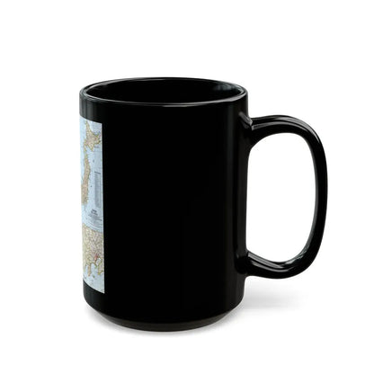 Japan and Korea (1960) (Map) Black Coffee Mug - Go Mug Yourself