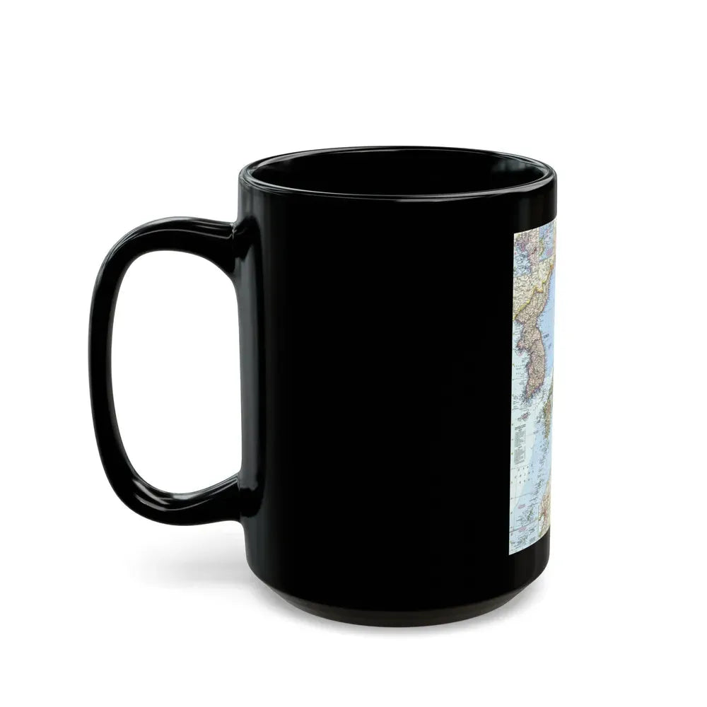 Japan and Korea (1960) (Map) Black Coffee Mug - Go Mug Yourself
