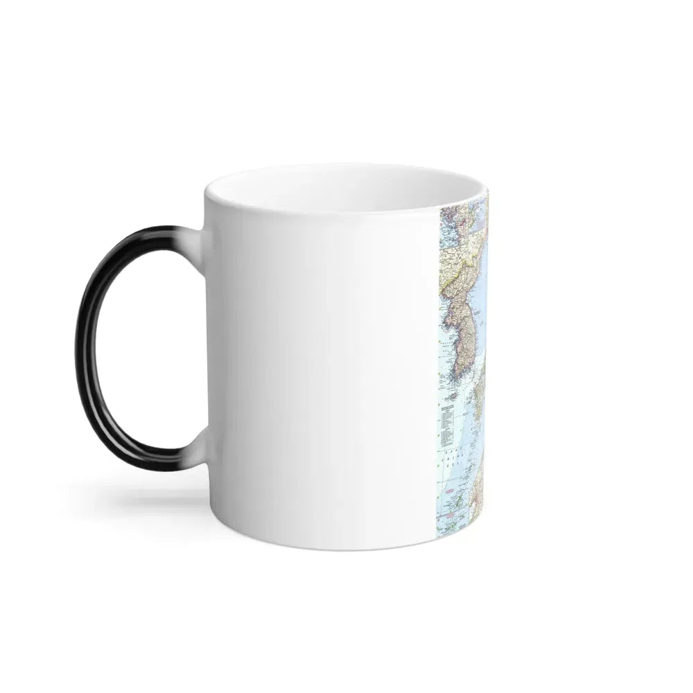 Japan and Korea (1960) (Map) Color Changing Mug 11oz - Go Mug Yourself