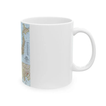 Japan and Korea (1960) (Map) White Coffee Mug-Go Mug Yourself