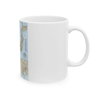 Japan and Korea (1960) (Map) White Coffee Mug - Go Mug Yourself