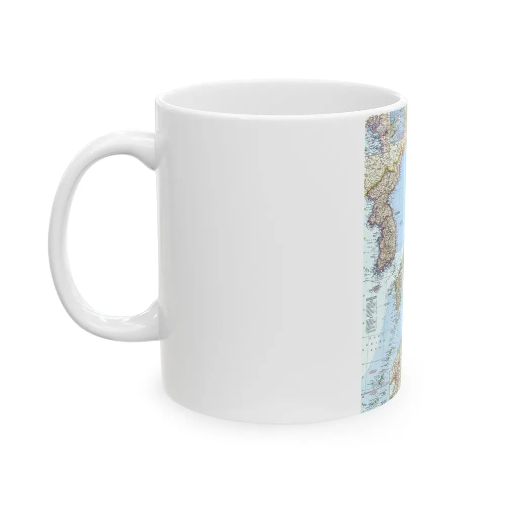 Japan and Korea (1960) (Map) White Coffee Mug-Go Mug Yourself