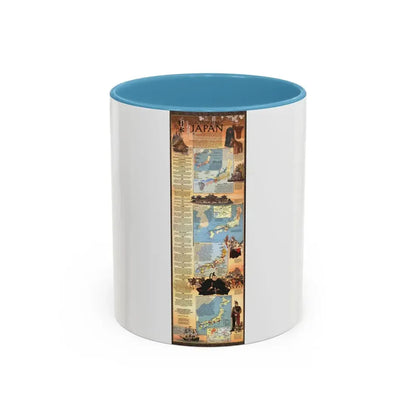 Japan - Historical (1984) (Map) Accent Coffee Mug 11oz Light Blue - Go Mug Yourself