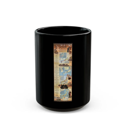 Japan - Historical (1984) (Map) Black Coffee Mug-15oz-Go Mug Yourself