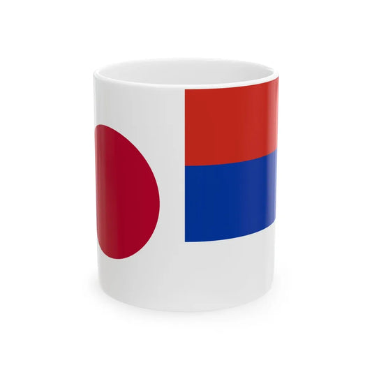 Japan-Serbia-Flags (Japan) White Coffee Mug 11oz - Go Mug Yourself