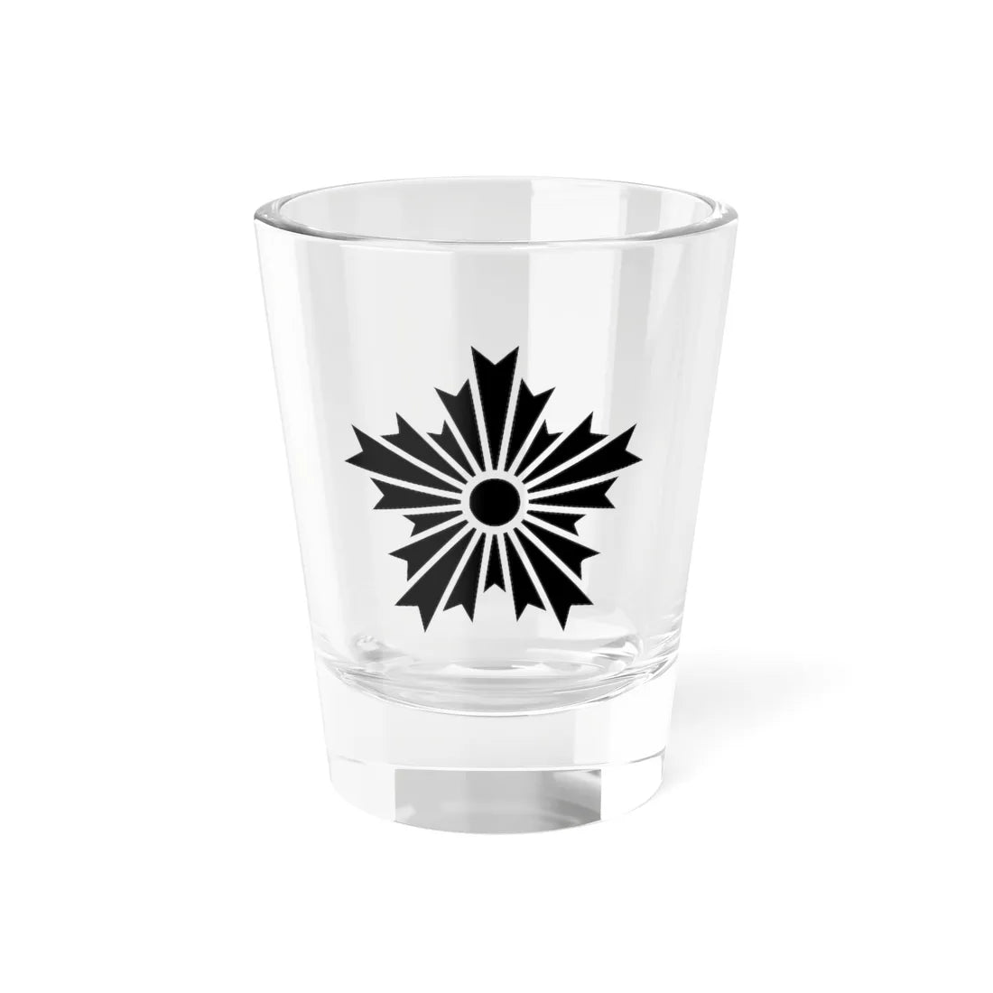 Japanese Crest AsahikageWhite background (Japan) (Coat of Arms) Shot Glass 1.5oz 1.5oz - Go Mug Yourself