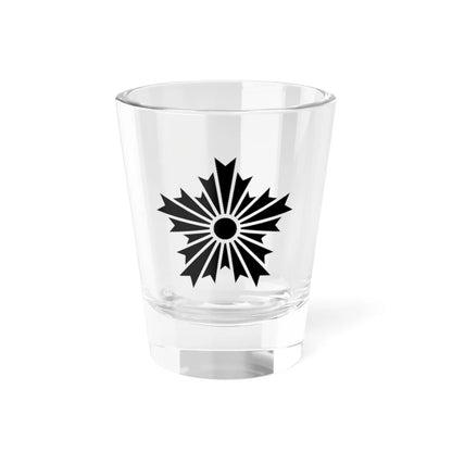 Japanese Crest AsahikageWhite background (Japan) (Coat of Arms) Shot Glass 1.5oz 1.5oz - Go Mug Yourself