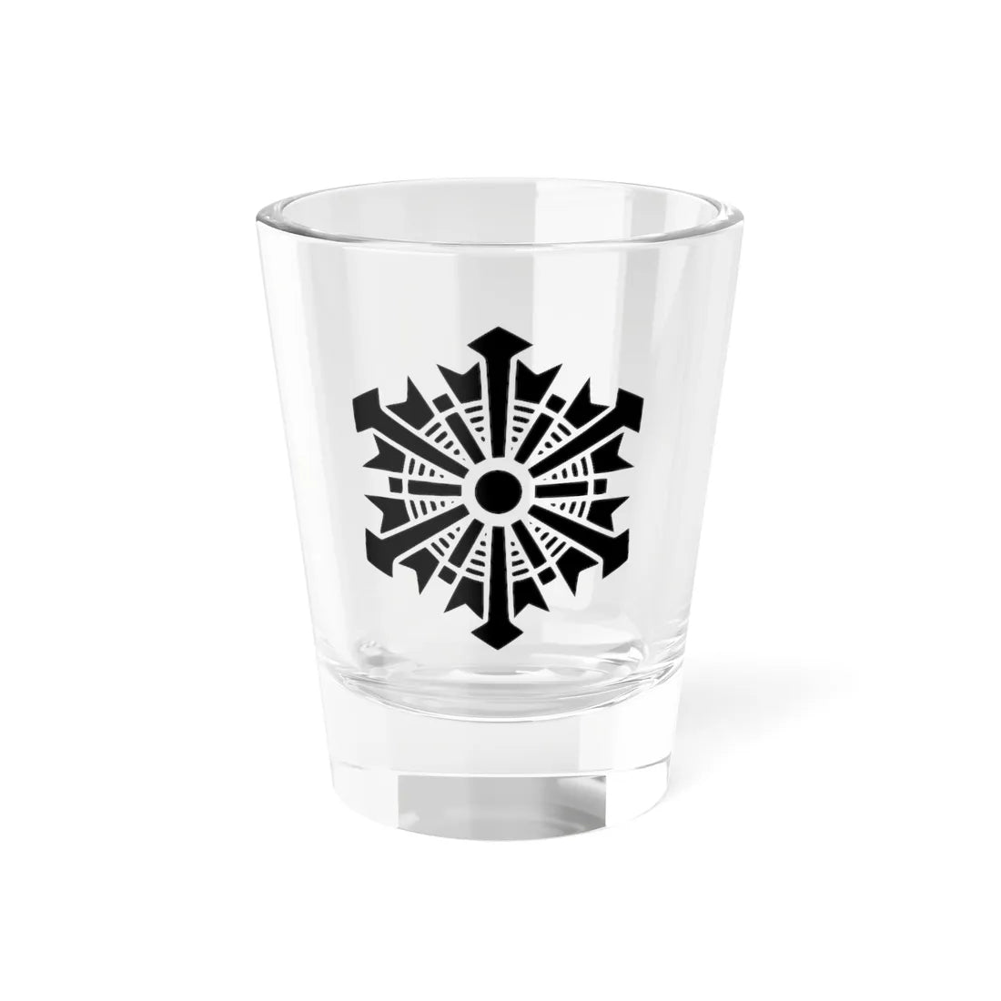 Japanese Crest FeuerwehrWhite background (Japan) (Coat of Arms) Shot Glass 1.5oz 1.5oz - Go Mug Yourself