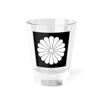 Japanese Crest Jyuuroku Kiku (Japan) (Coat of Arms) Shot Glass 1.5oz 1.5oz - Go Mug Yourself