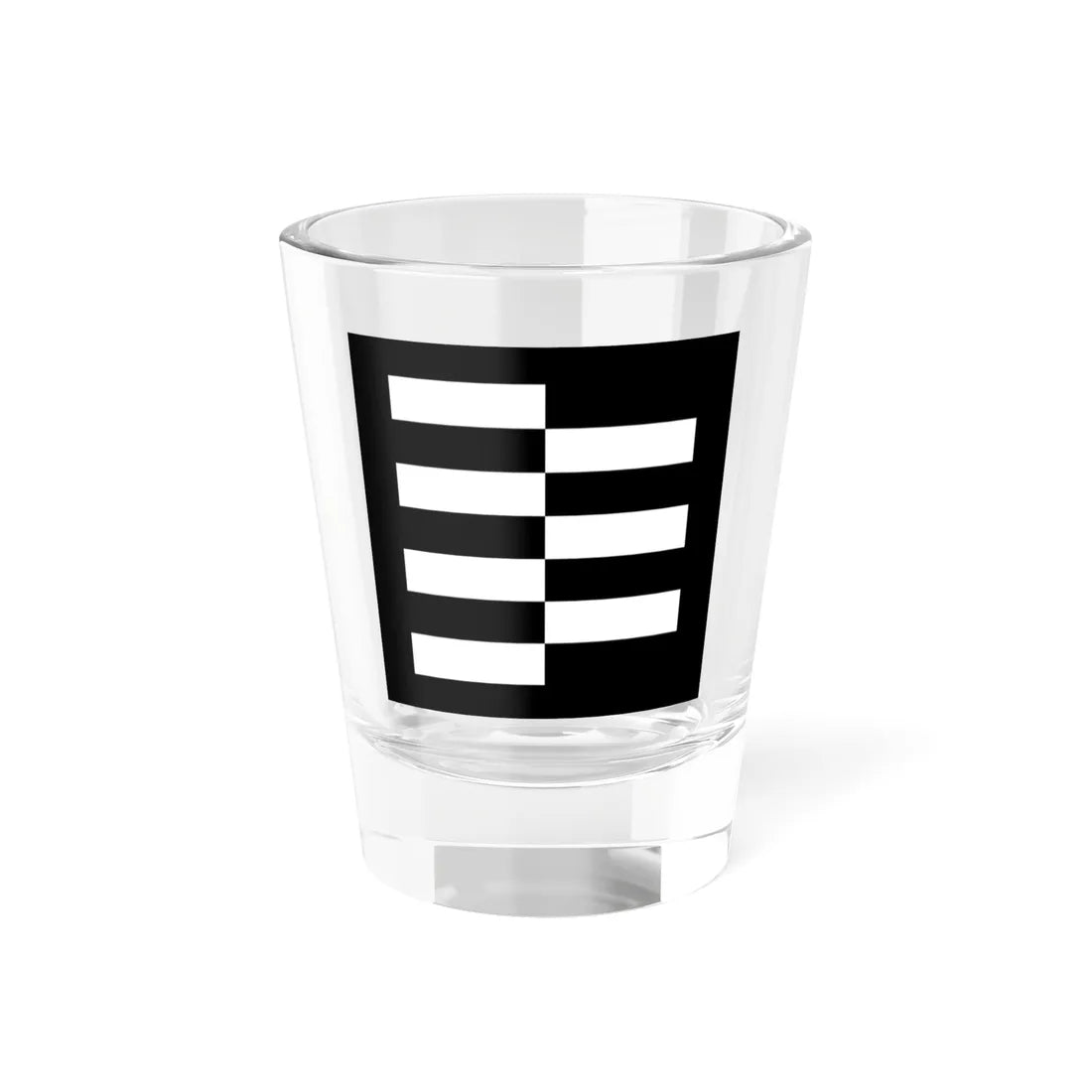 Japanese Crest kuichigai nanatu Hiki (Japan) (Coat of Arms) Shot Glass 1.5oz 1.5oz - Go Mug Yourself