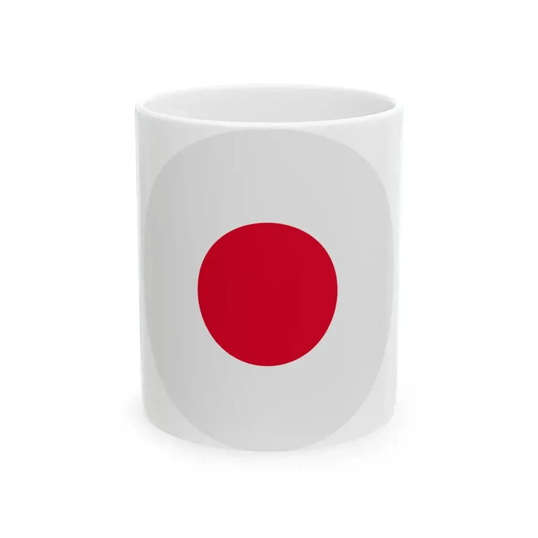 Japanese flag rounded (Japan) White Coffee Mug 11oz - Go Mug Yourself
