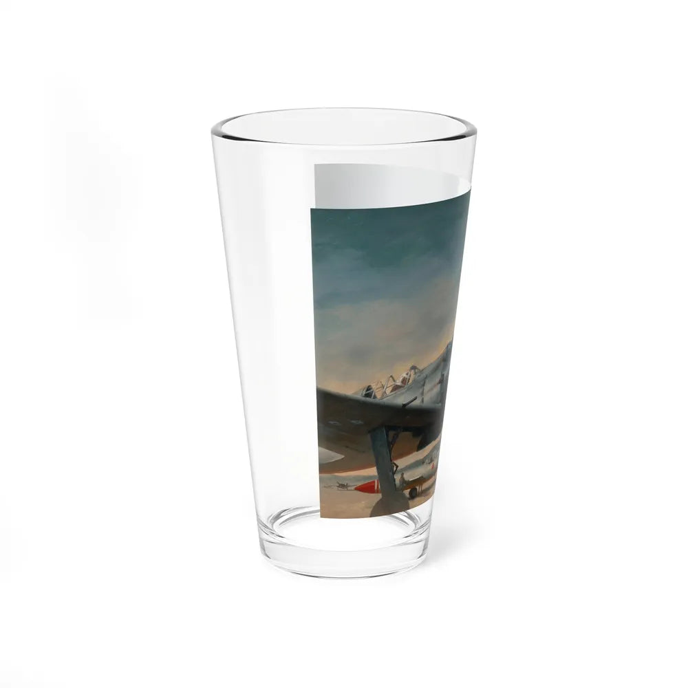 Japanese Zero and Pilot, paperback cover - Pint Glass 16oz-Go Mug Yourself