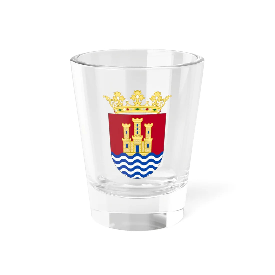 JaquimoOldShield (Dominica) (Coat of Arms) Shot Glass 1.5oz 1.5oz - Go Mug Yourself
