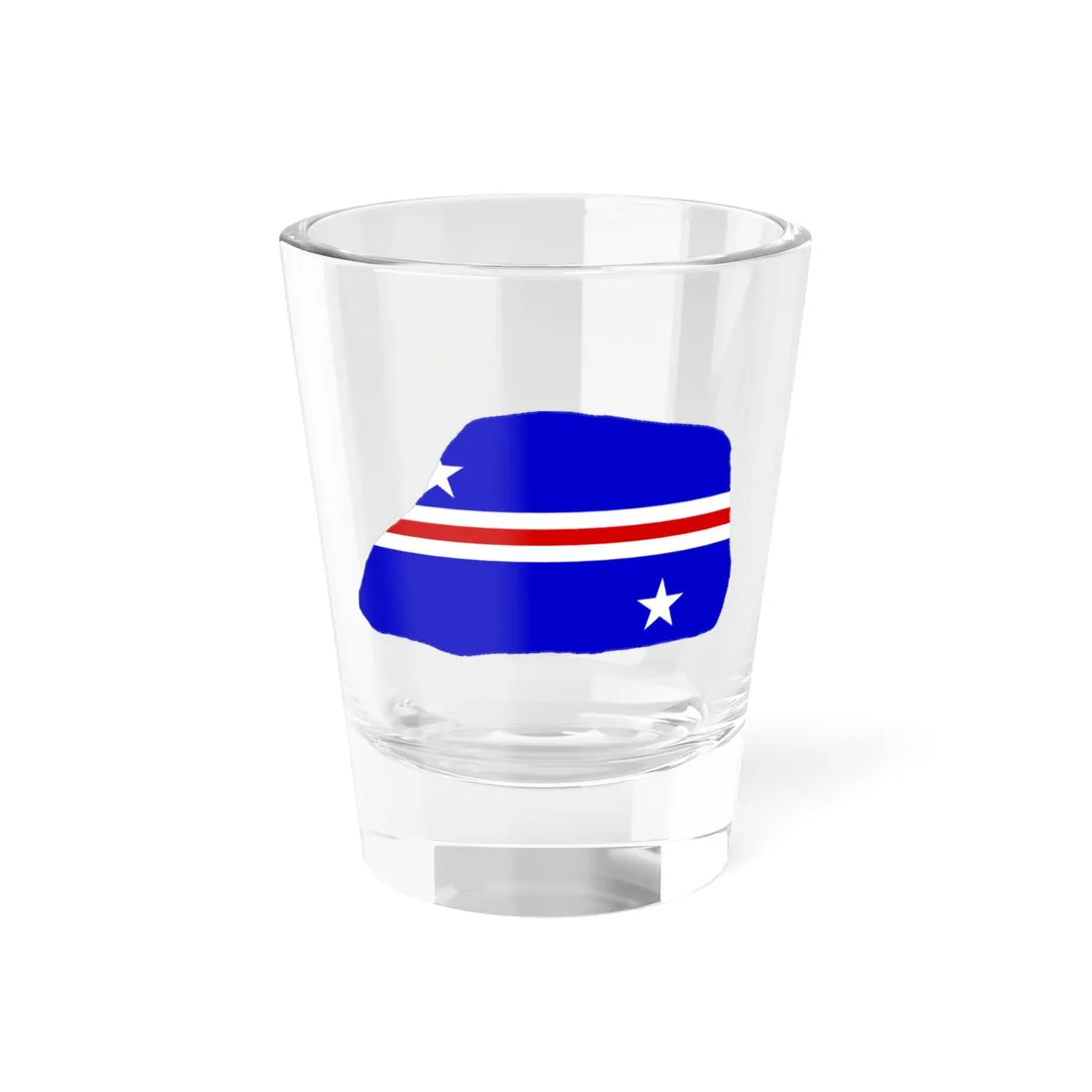 Jarvis Island flag map local (United States) Shot Glass 1.5oz 1.5oz - Go Mug Yourself