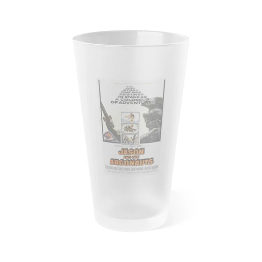 JASON AND THE ARGONAUTS 1963 Movie Poster - Frosted Pint Glass 16oz-16oz-Frosted-Go Mug Yourself