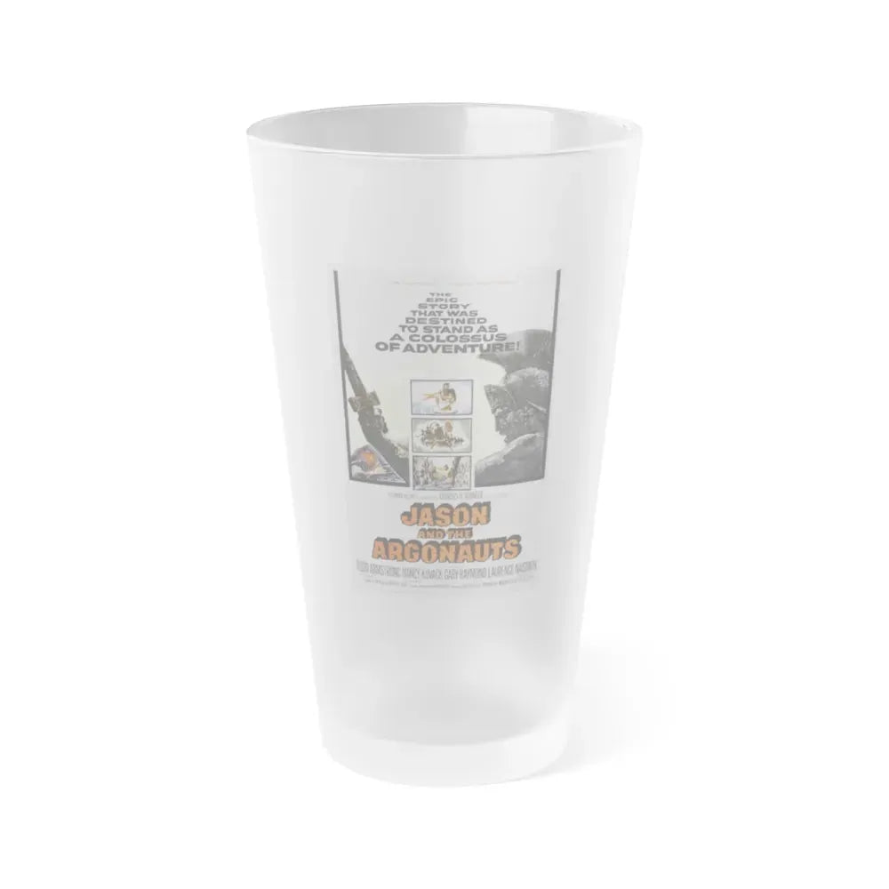 JASON AND THE ARGONAUTS 1963 Movie Poster - Frosted Pint Glass 16oz 16oz Frosted - Go Mug Yourself