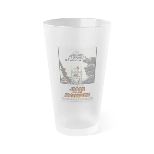 JASON AND THE ARGONAUTS 1963 Movie Poster - Frosted Pint Glass 16oz 16oz Frosted - Go Mug Yourself