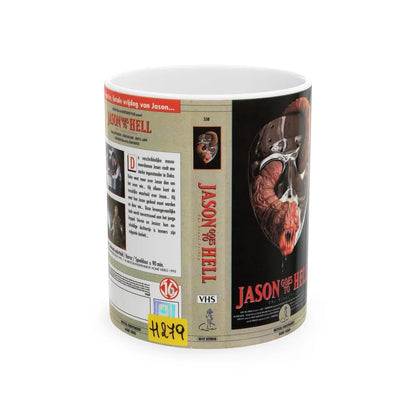 JASON GOES TO HELL (VHS COVER) - White Coffee Mug-11oz-Go Mug Yourself