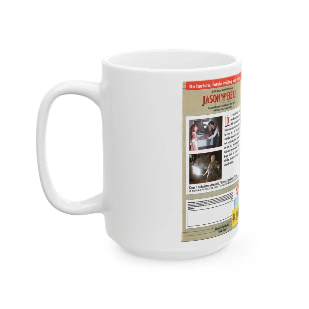 JASON GOES TO HELL (VHS COVER) - White Coffee Mug - Go Mug Yourself