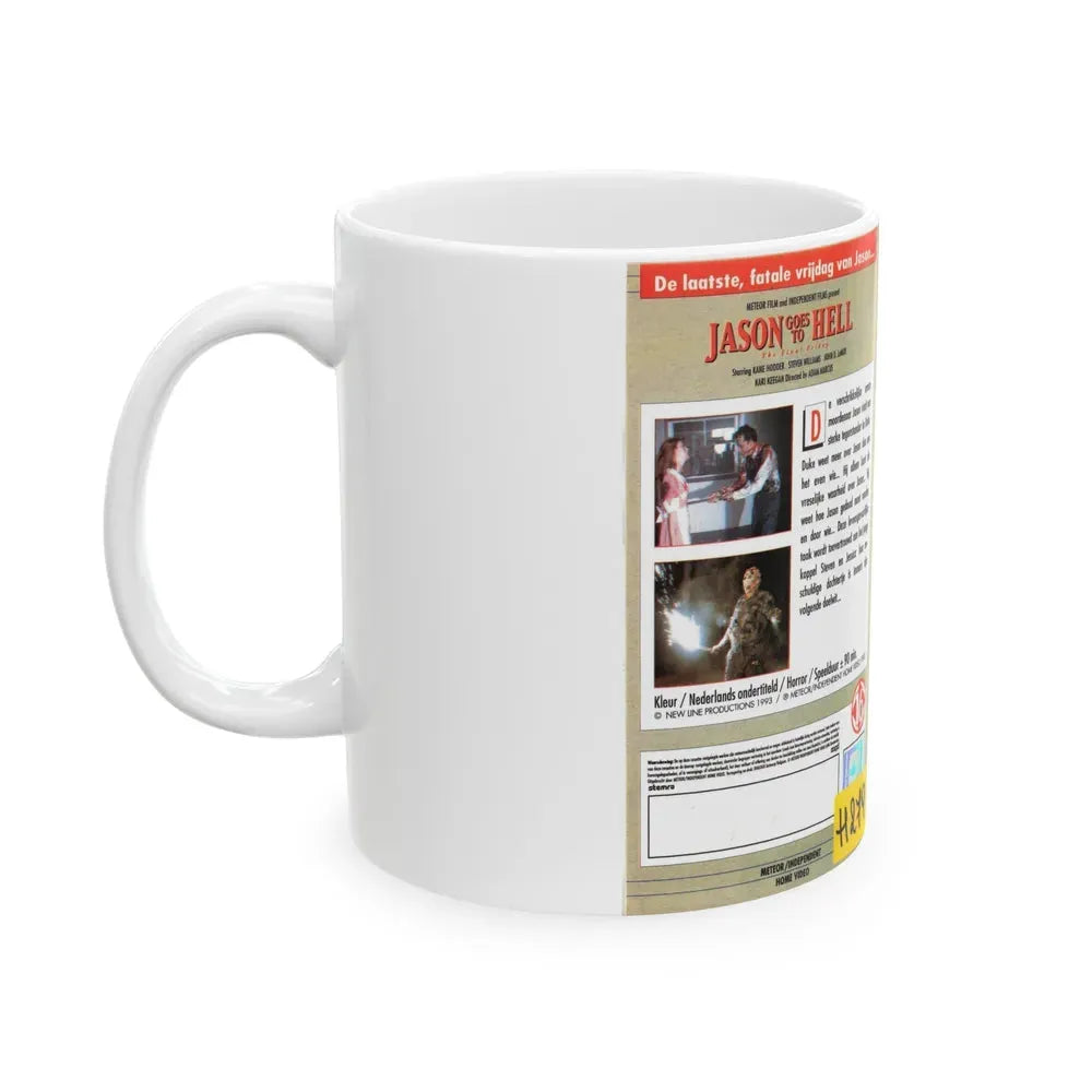 JASON GOES TO HELL (VHS COVER) - White Coffee Mug - Go Mug Yourself