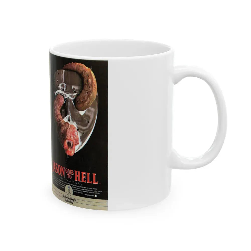 JASON GOES TO HELL (VHS COVER) - White Coffee Mug - Go Mug Yourself