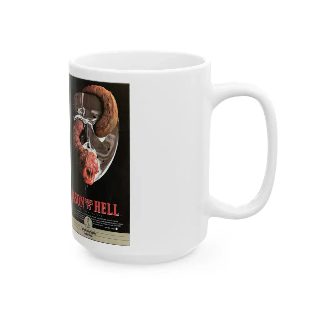 JASON GOES TO HELL (VHS COVER) - White Coffee Mug - Go Mug Yourself