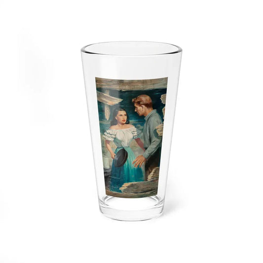 Jason, The Bear, The Saturday Evening Post interior illustration - Pint Glass 16oz 16oz - Go Mug Yourself