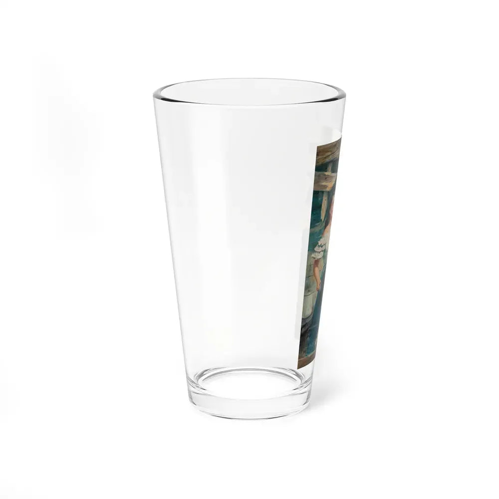 Jason, The Bear, The Saturday Evening Post interior illustration - Pint Glass 16oz - Go Mug Yourself