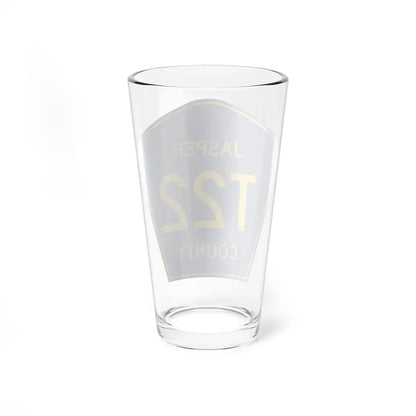 Jasper County Route T22 IA (Iowa) (Road Sign) Pint Glass 16oz - Go Mug Yourself