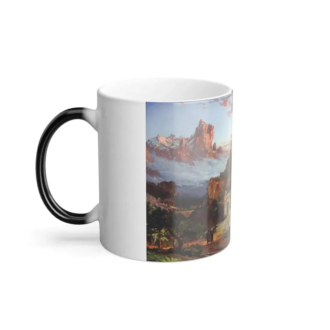 Jasper Francis Cropsey (1823-1900) The Spirit of War - 1851 - Color Changing Mug 11oz - Go Mug Yourself