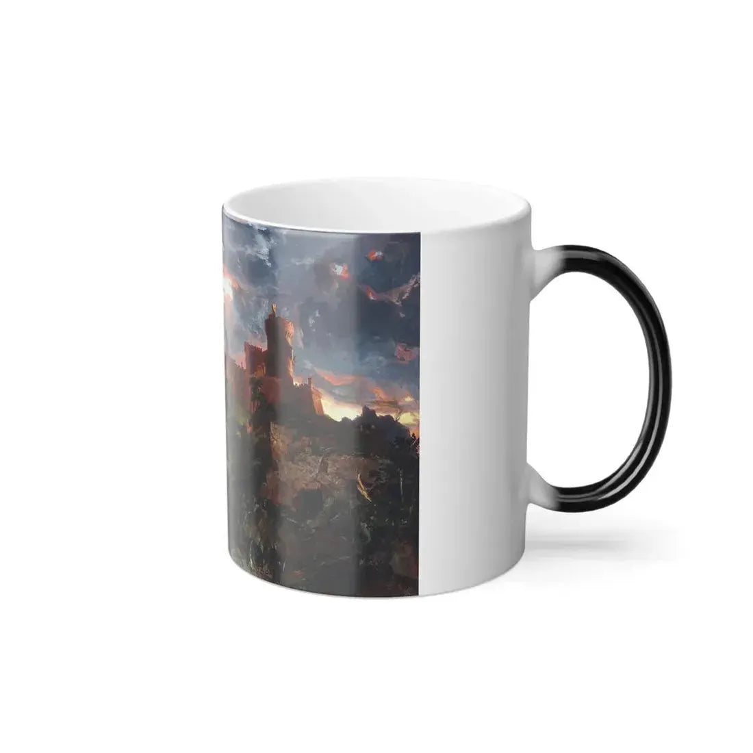 Jasper Francis Cropsey (1823-1900) The Spirit of War - 1851 - Color Changing Mug 11oz - Go Mug Yourself