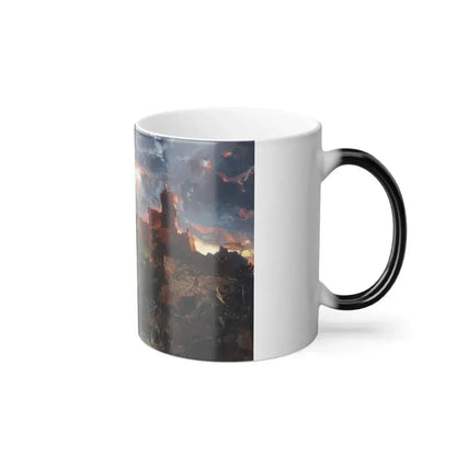 Jasper Francis Cropsey (1823-1900) The Spirit of War - 1851 - Color Changing Mug 11oz - Go Mug Yourself