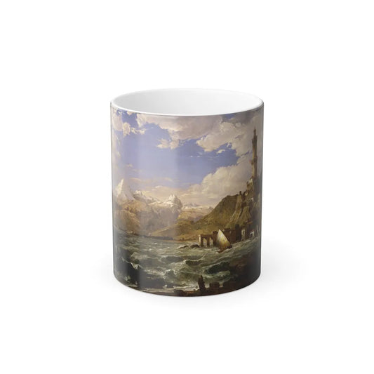 Jasper Francis Cropsey - The Coast of Genoa - Google Art Project - Color Changing Mug 11oz 11oz - Go Mug Yourself