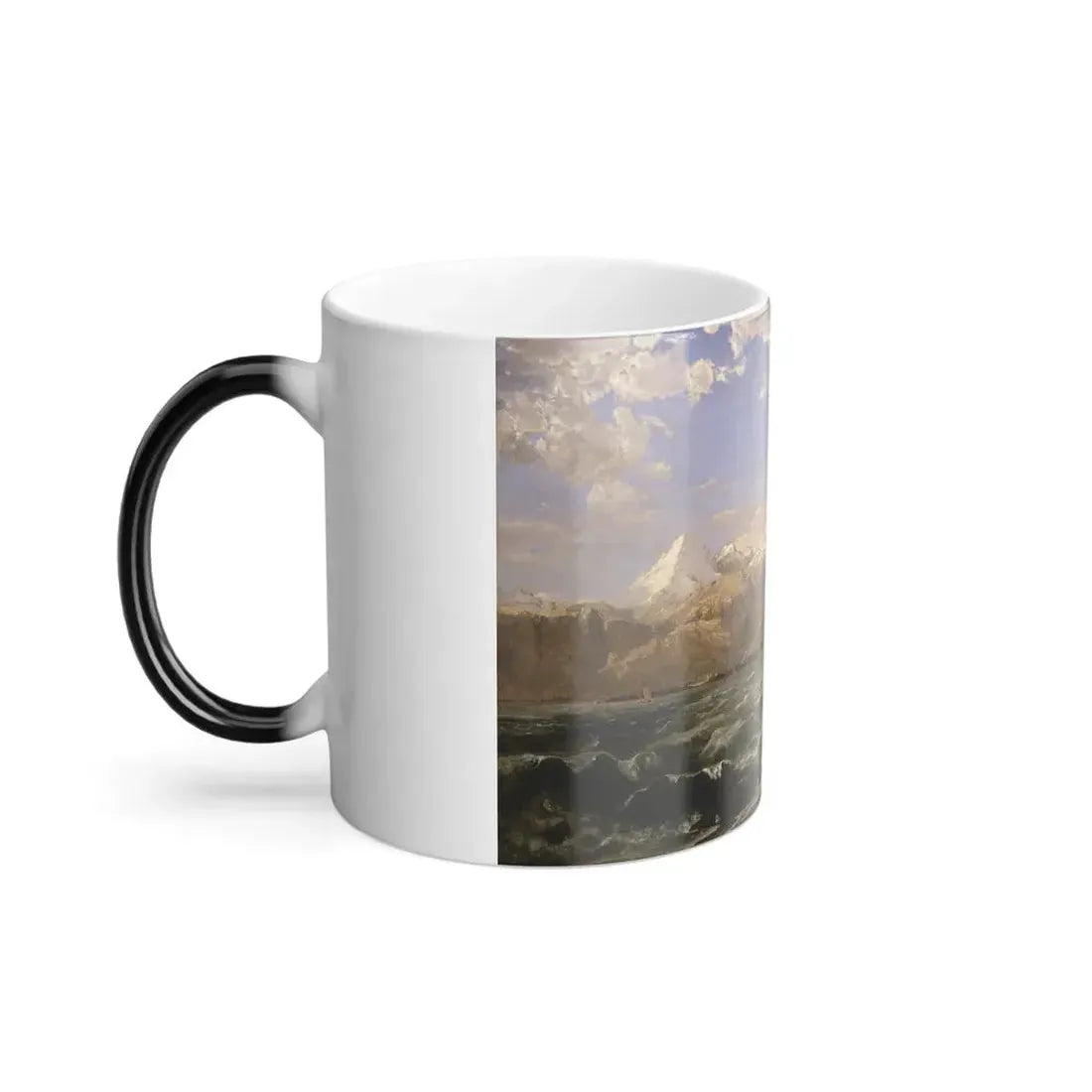 Jasper Francis Cropsey - The Coast of Genoa - Google Art Project - Color Changing Mug 11oz - Go Mug Yourself