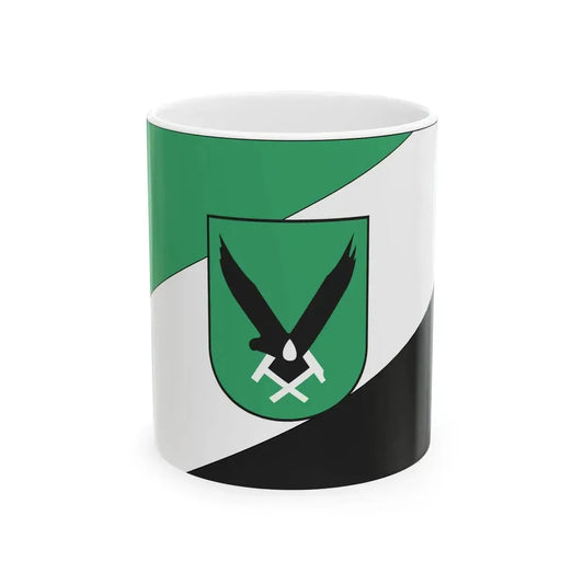 Jastrzebie Zdroj flaga (Poland) White Coffee Mug 11oz - Go Mug Yourself
