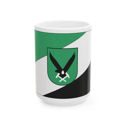 Jastrzebie Zdroj flaga (Poland) White Coffee Mug 15oz - Go Mug Yourself