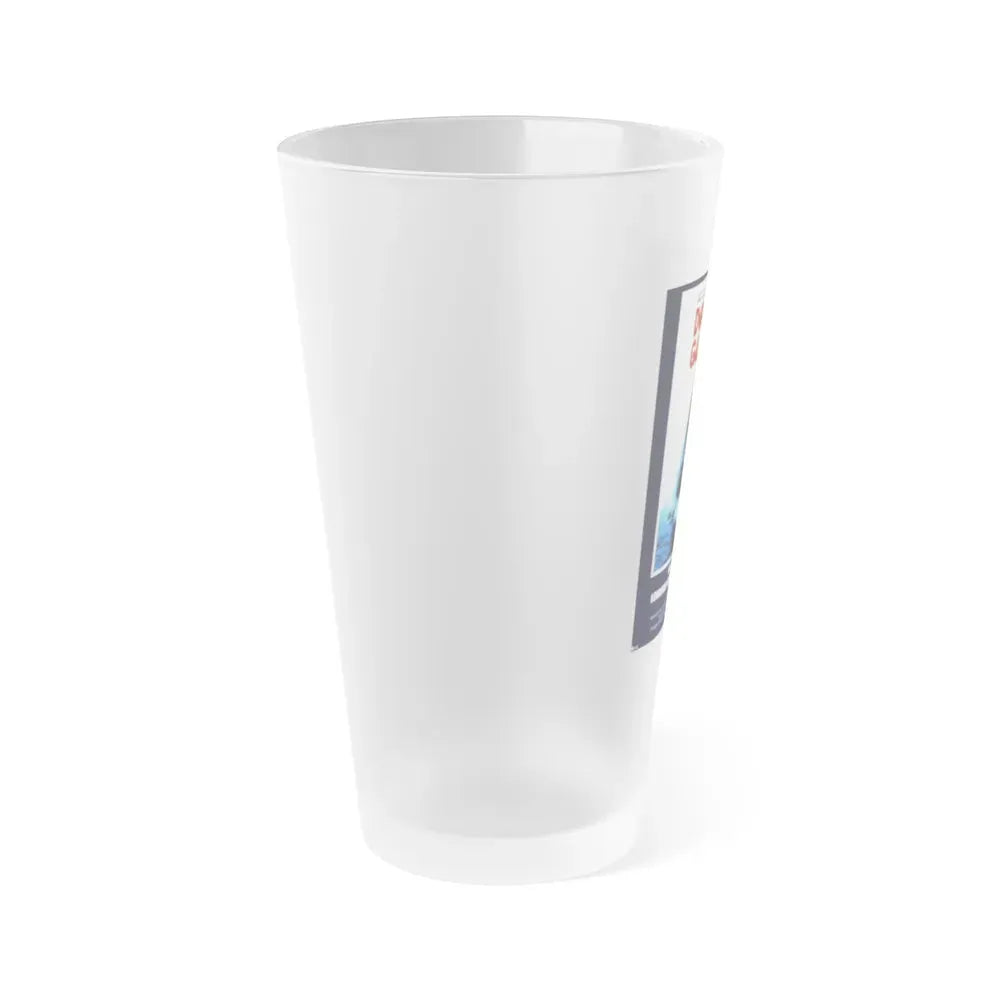 JAWS 2 (DANISH) 1978 Movie Poster - Frosted Pint Glass 16oz - Go Mug Yourself