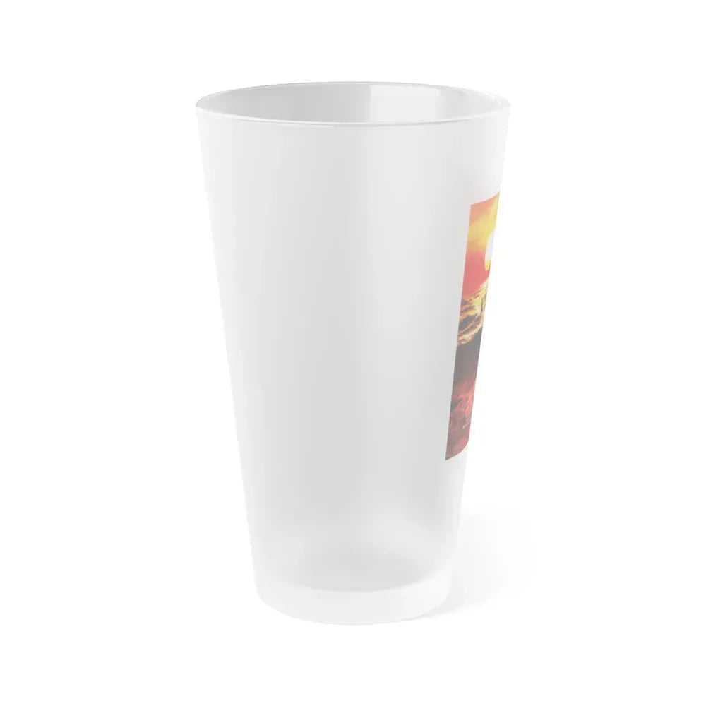 JAWS 2 (JAPAN) 1978 Movie Poster - Frosted Pint Glass 16oz - Go Mug Yourself