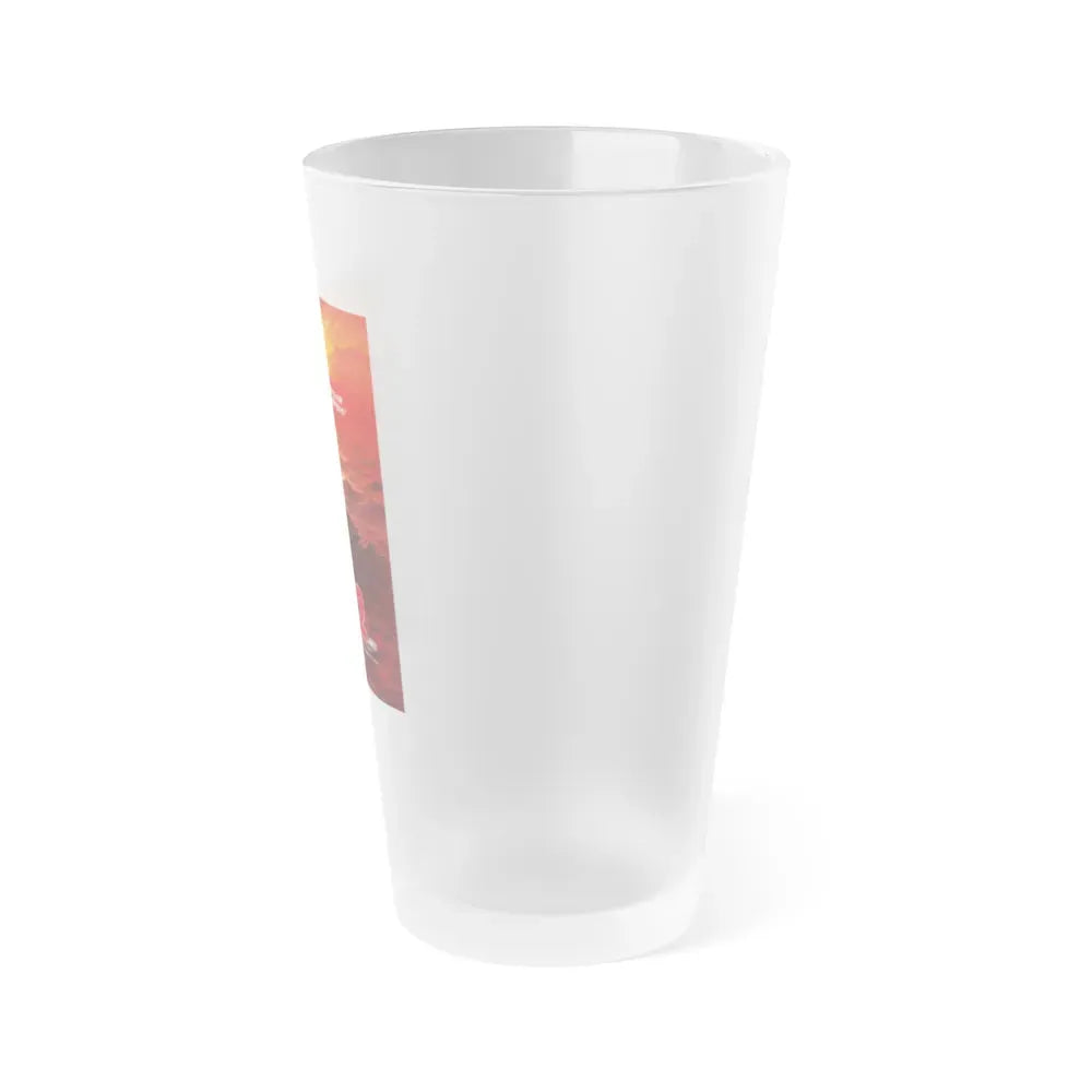 JAWS 2 (JAPAN) 1978 Movie Poster - Frosted Pint Glass 16oz - Go Mug Yourself